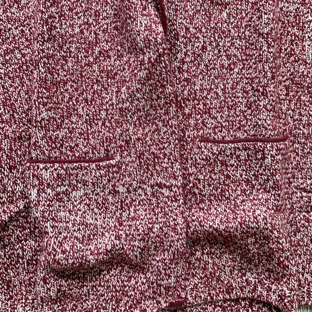 LL Bean Signature Ragg Wool open cardigan - Picture 2 of 8